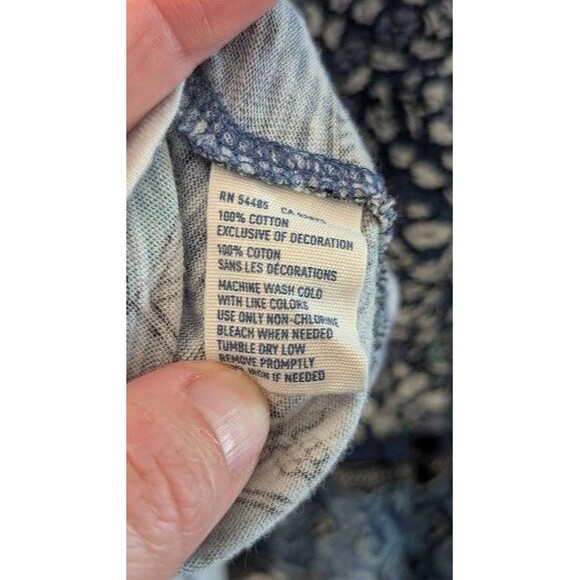 American Eagle Tank Top Womens Size Large Boho Floral Cottagecore Romantic Flowy - Picture 5 of 5